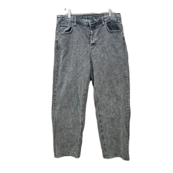 wild fable Denim - Women's Super-High Rise Straight Jeans Wild Fable Black Wash 17 Button-Fly